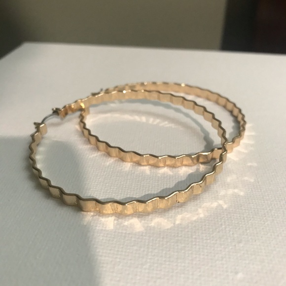 Gold Hoop Earrings - Picture 2 of 8